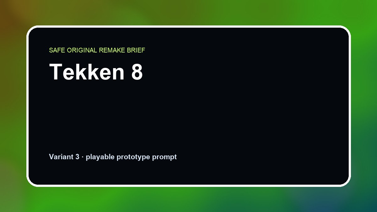 Tekken 8 original tekken 8 custom game reference artwork 3