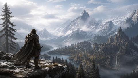 The Elder Scrolls V Skyrim original the elder scrolls v skyrim custom game reference artwork 3