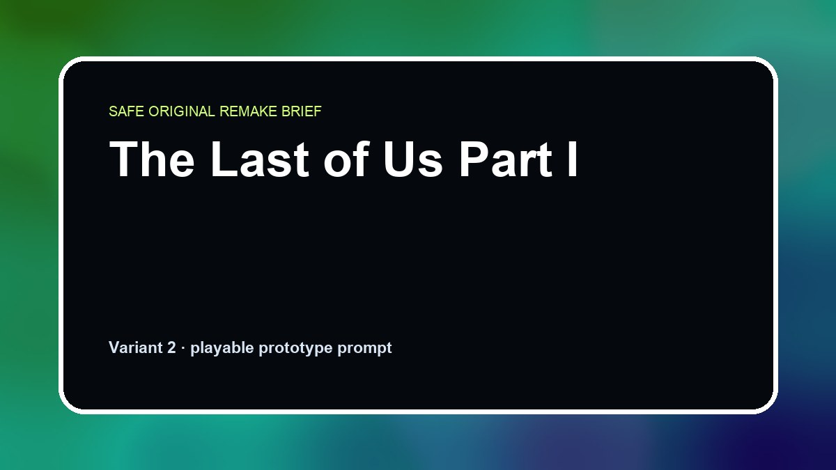 The Last of Us Part I original the last of us part i custom game reference artwork 2