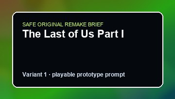 The Last of Us Part I Game Customer Remake preview
