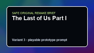 The Last of Us Part I original the last of us part i custom game reference artwork 3