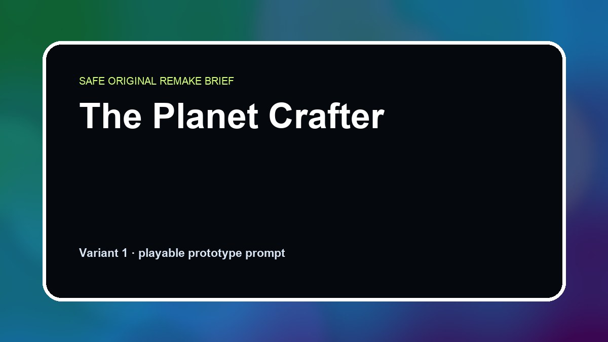 The Planet Crafter original the planet crafter custom game reference artwork 1