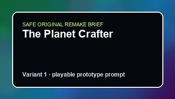 The Planet Crafter Old World Custom Game Builder preview