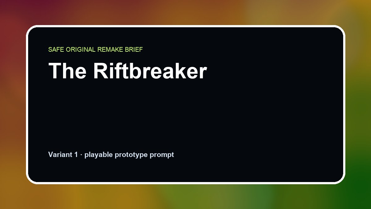 The Riftbreaker original the riftbreaker custom game reference artwork 1