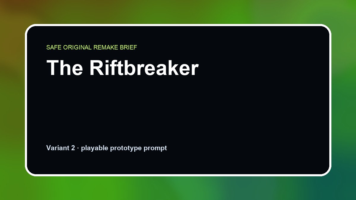The Riftbreaker original the riftbreaker custom game reference artwork 2