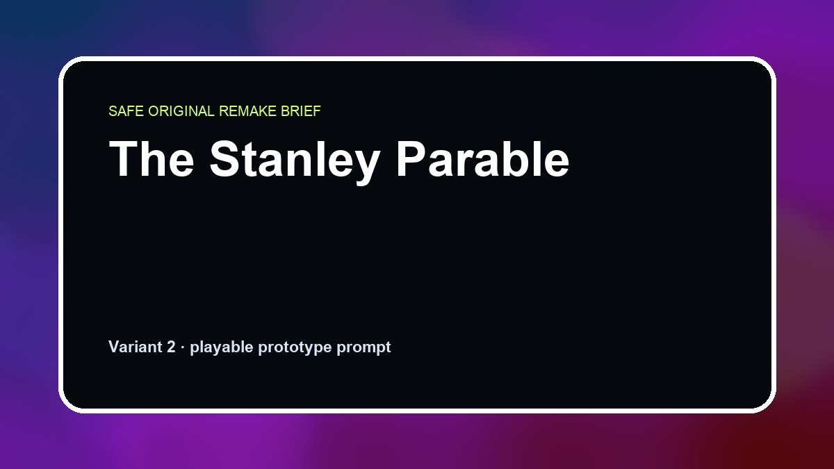The Stanley Parable original the stanley parable custom game reference artwork 2