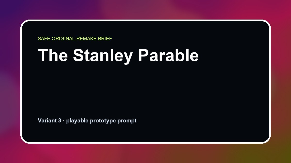 The Stanley Parable original the stanley parable custom game reference artwork 3