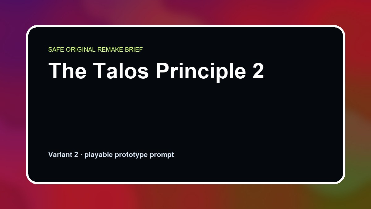 The Talos Principle 2 original game remake reference artwork 2