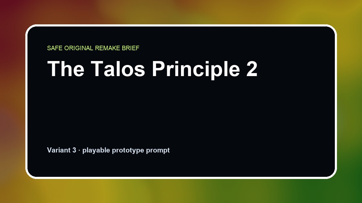 The Talos Principle 2 original game remake reference artwork 3