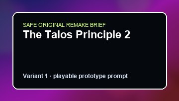 The Talos Principle 2 Kerbal Space Program Custom Game Builder preview