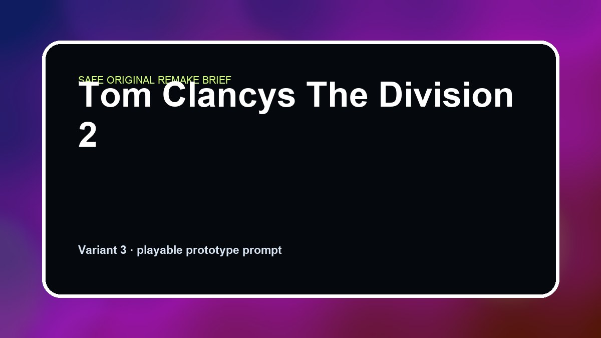 Tom Clancys The Division 2 original tom clancys the division 2 custom game reference artwork 3