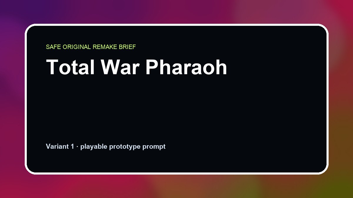 Total War Pharaoh original total war pharaoh custom game reference artwork 1