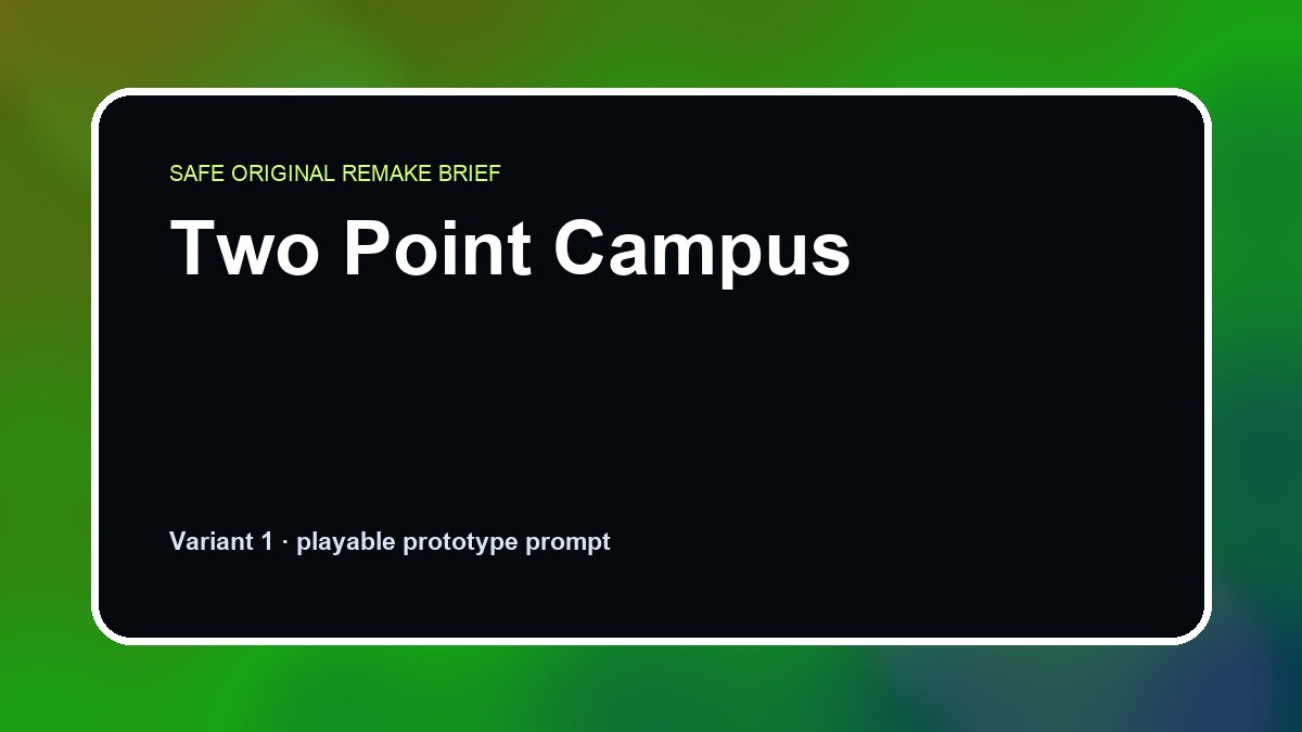 Two Point Campus original two point campus custom game reference artwork 1