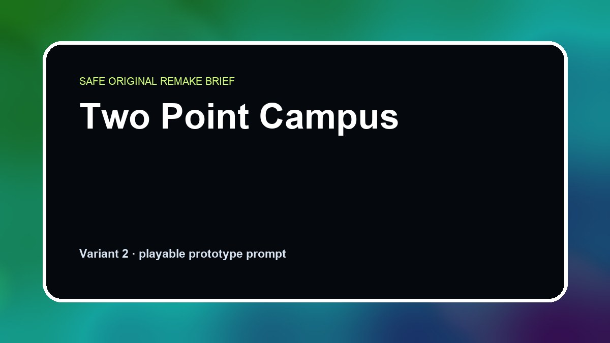 Two Point Campus original two point campus custom game reference artwork 2