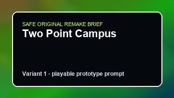 Two Point Campus original two point campus custom game reference artwork 1