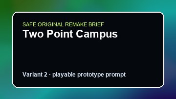 Two Point Campus original two point campus custom game reference artwork 2