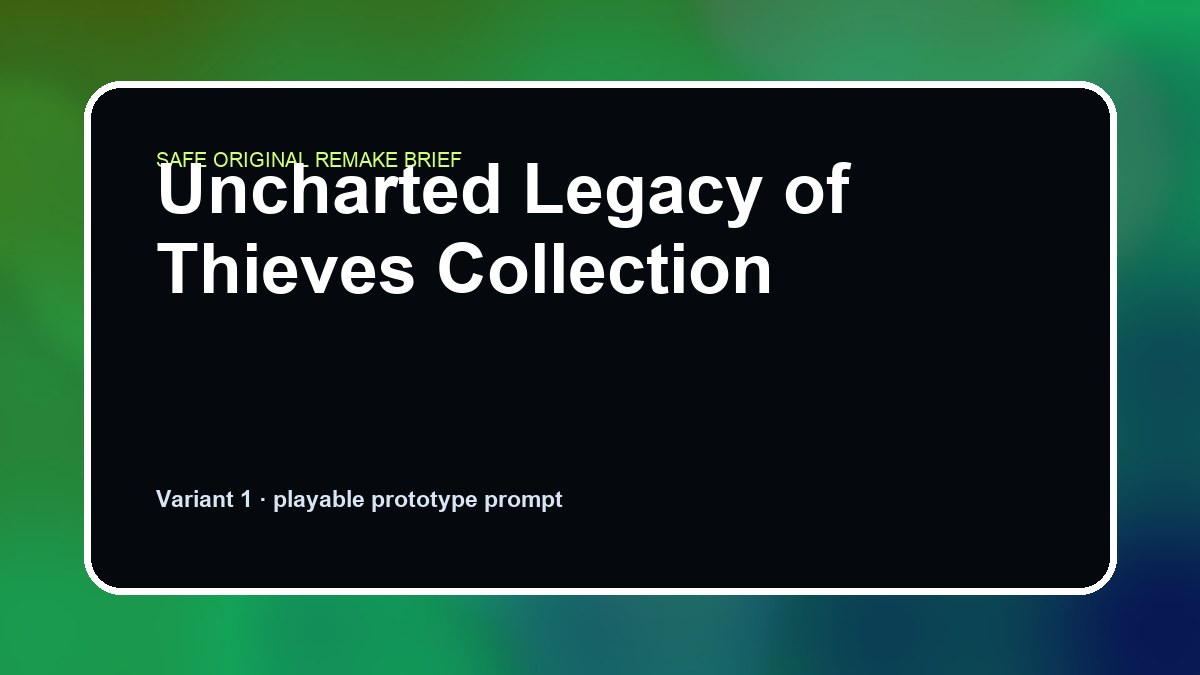 Uncharted Legacy of Thieves Collection original uncharted legacy of thieves collection custom game reference artwork 1