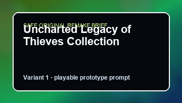 Uncharted Legacy of Thieves Collection Game Customer Remake preview