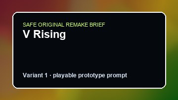 V Rising original game remake reference artwork 1