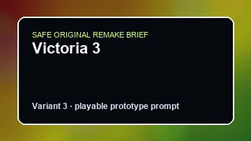 Victoria 3 original victoria 3 diy game reference artwork 3