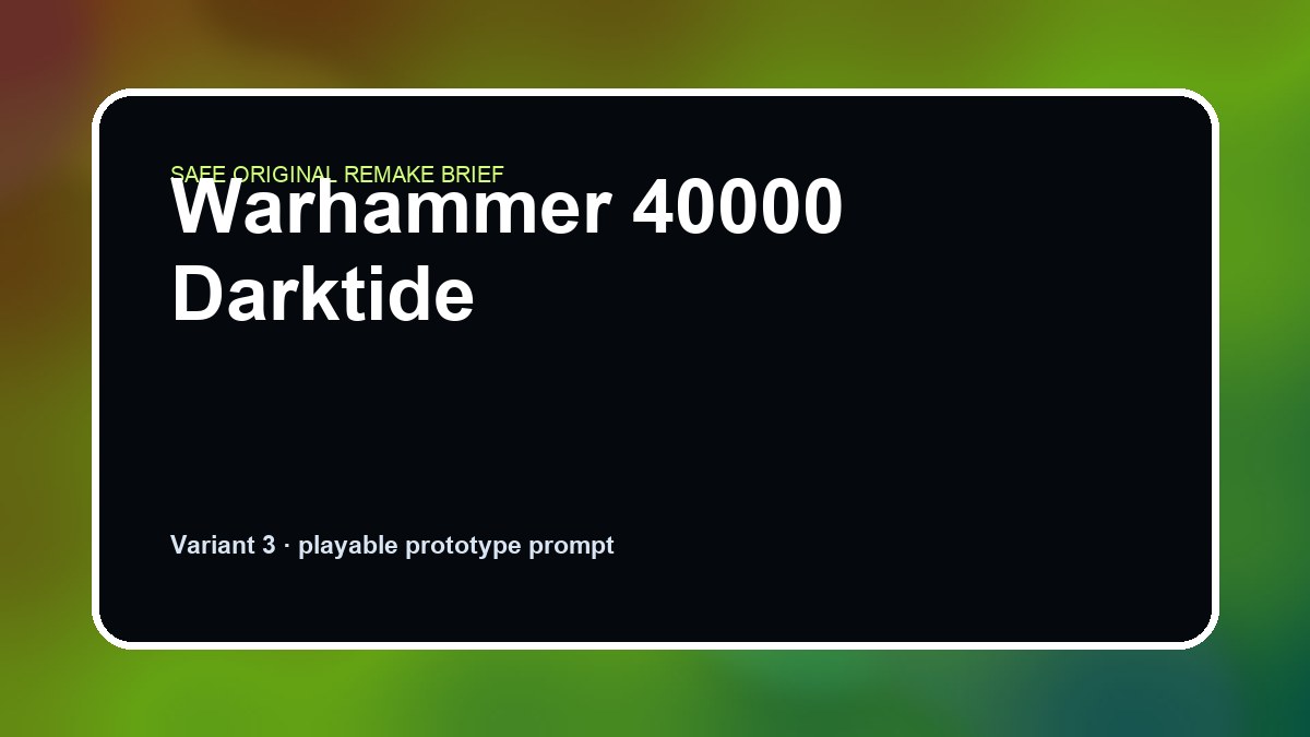 Warhammer 40000 Darktide original warhammer 40000 darktide custom game reference artwork 3