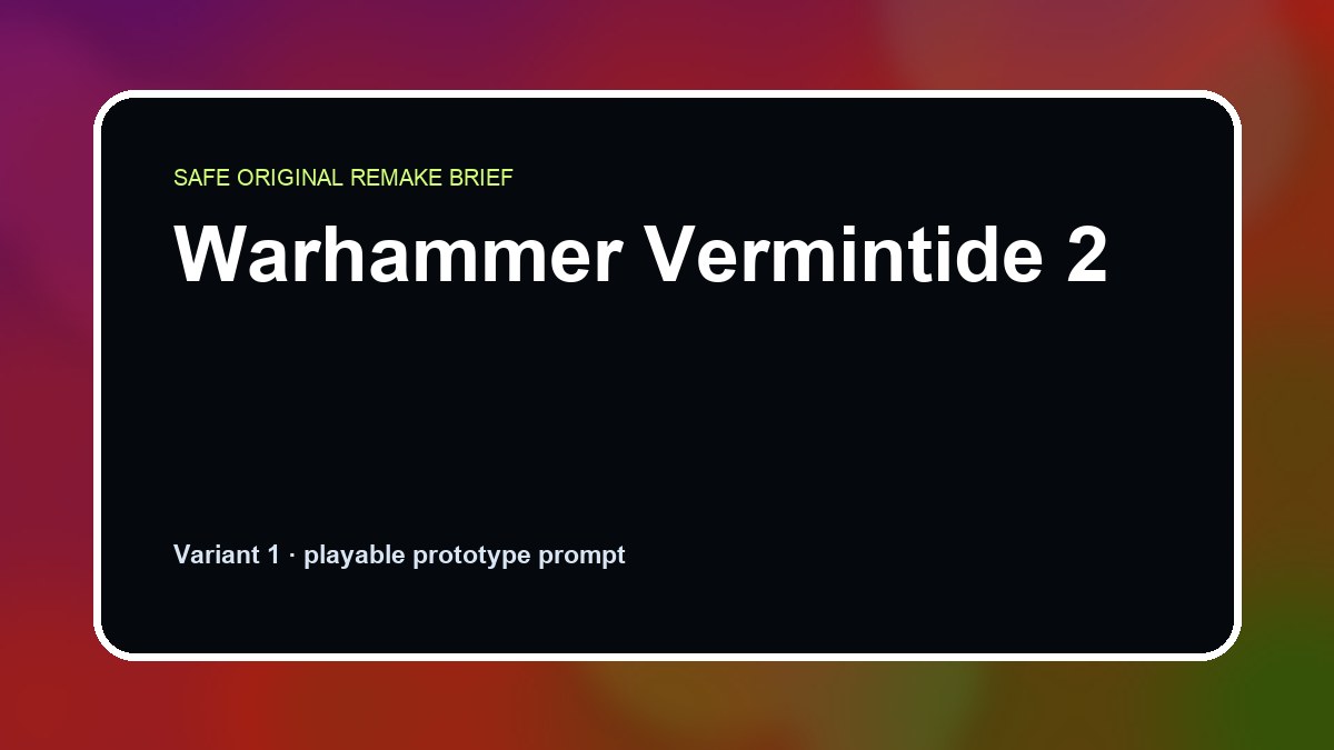 Warhammer Vermintide 2 original warhammer vermintide 2 custom game reference artwork 1