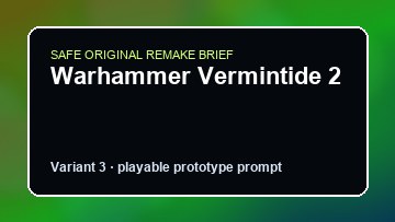 Warhammer Vermintide 2 original warhammer vermintide 2 custom game reference artwork 3