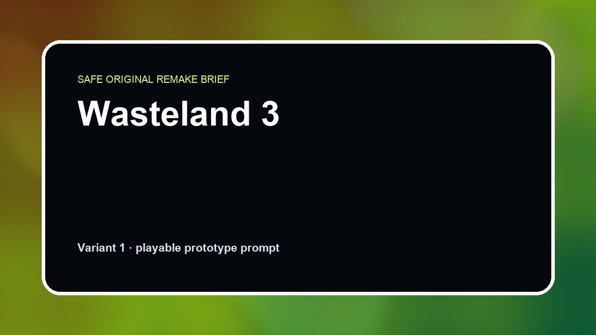 Wasteland 3 original wasteland 3 diy game reference artwork 1