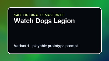 Watch Dogs Legion Paladins Custom Game Builder preview