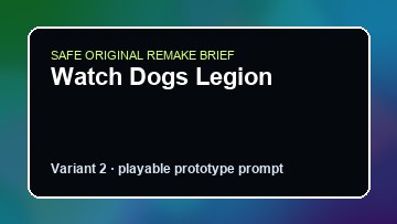 Watch Dogs Legion original watch dogs legion custom game reference artwork 2
