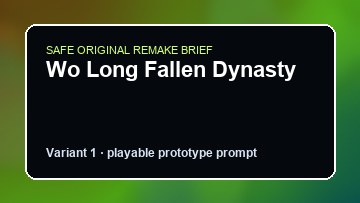 Wo Long Fallen Dynasty Deep Rock Galactic Custom Game Builder preview