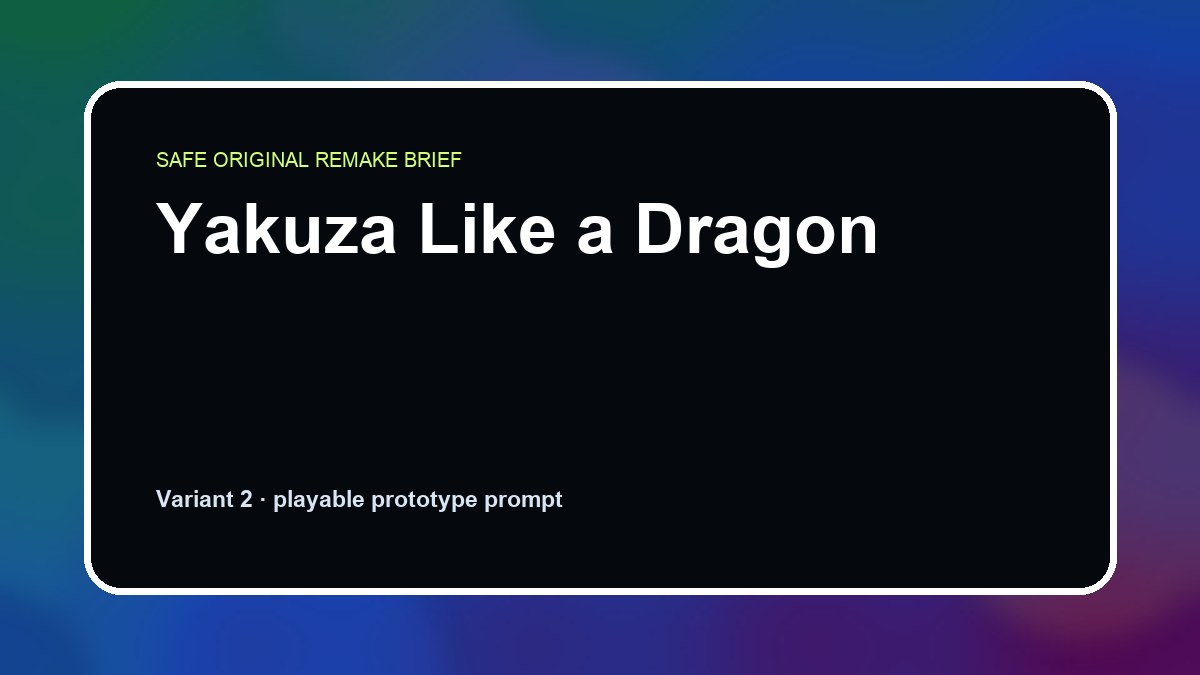 Yakuza Like a Dragon original game remake reference artwork 2