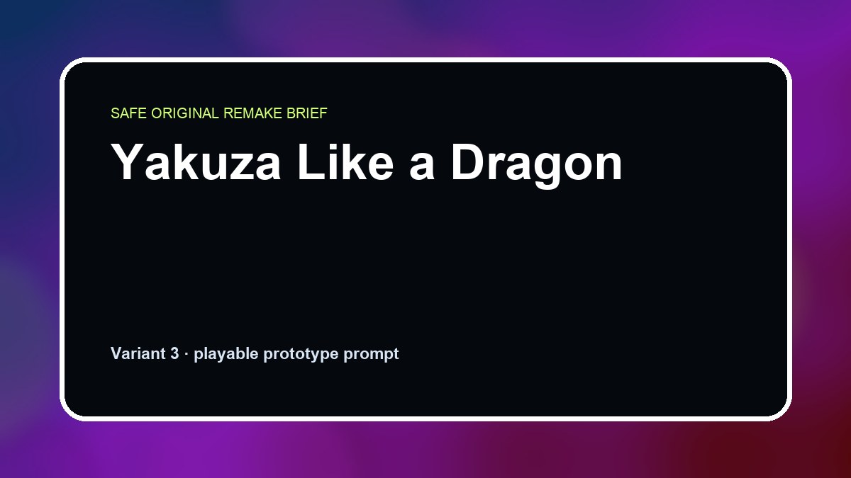 Yakuza Like a Dragon original game remake reference artwork 3