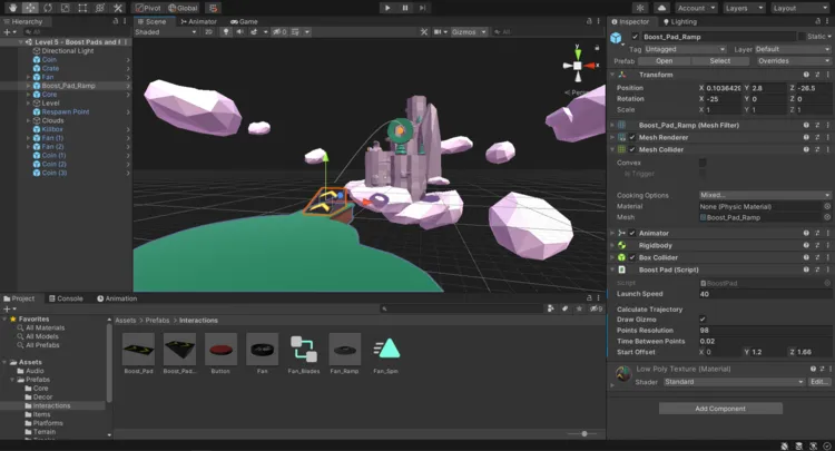 Unity 3D game engine export