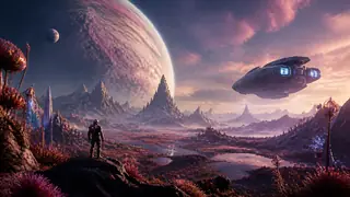 Best AI Alien Planet Landscape Art Generator: Create Stunning Alien Planet Landscape Art in Seconds example 1