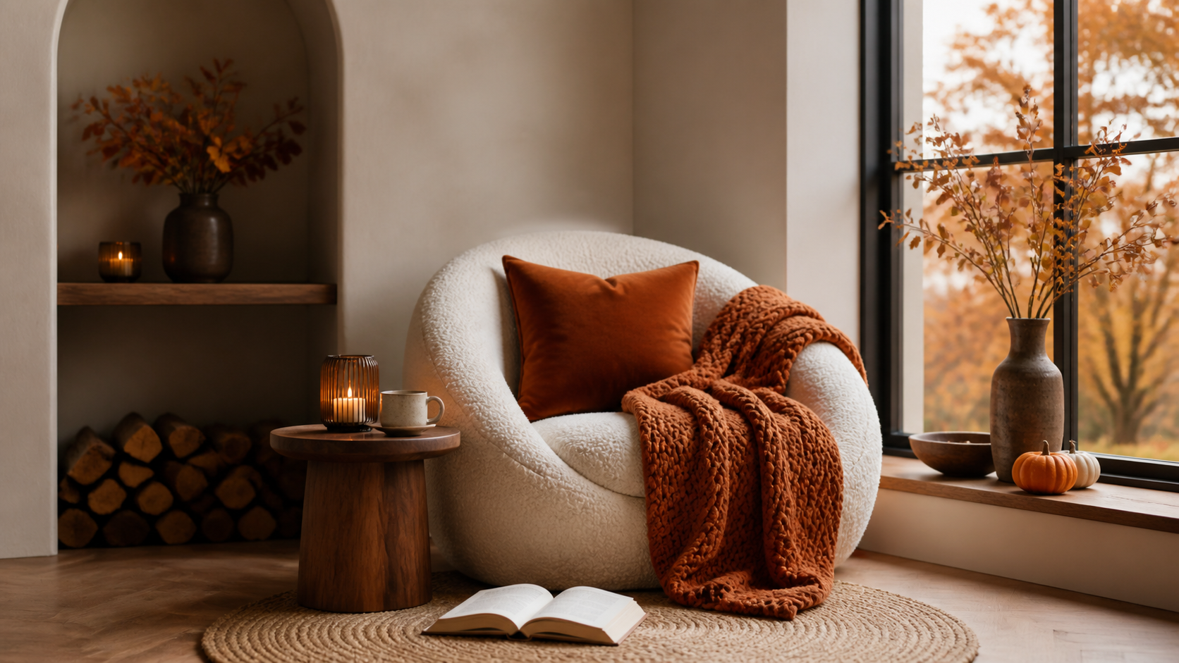 Best AI Autumn Cozy Reading Nooks Generator: Create Stunning Autumn Cozy Reading Nooks in Seconds example 2