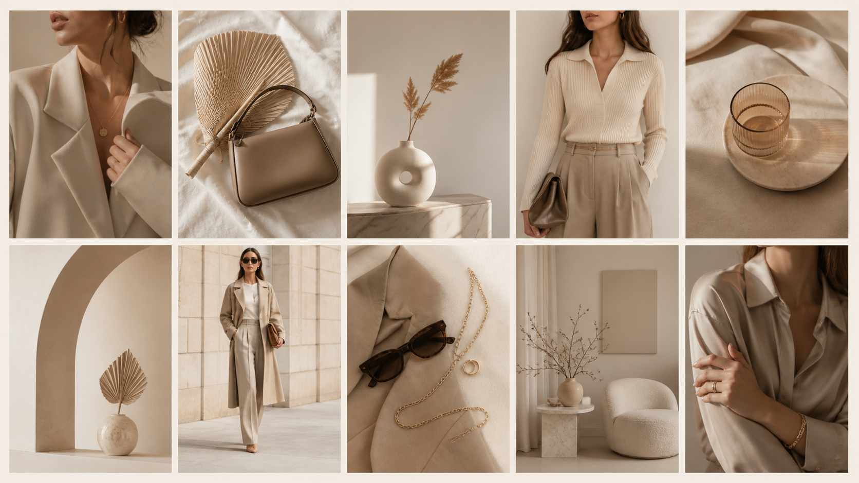 Best AI Beige Minimalist Fashion Grids Generator: Create Stunning Beige Minimalist Fashion Grids in Seconds example 1