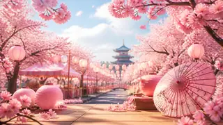 Best AI Cherry Blossom Spring Festival Art Generator: Create Stunning Cherry Blossom Spring Festival Art in Seconds example 1