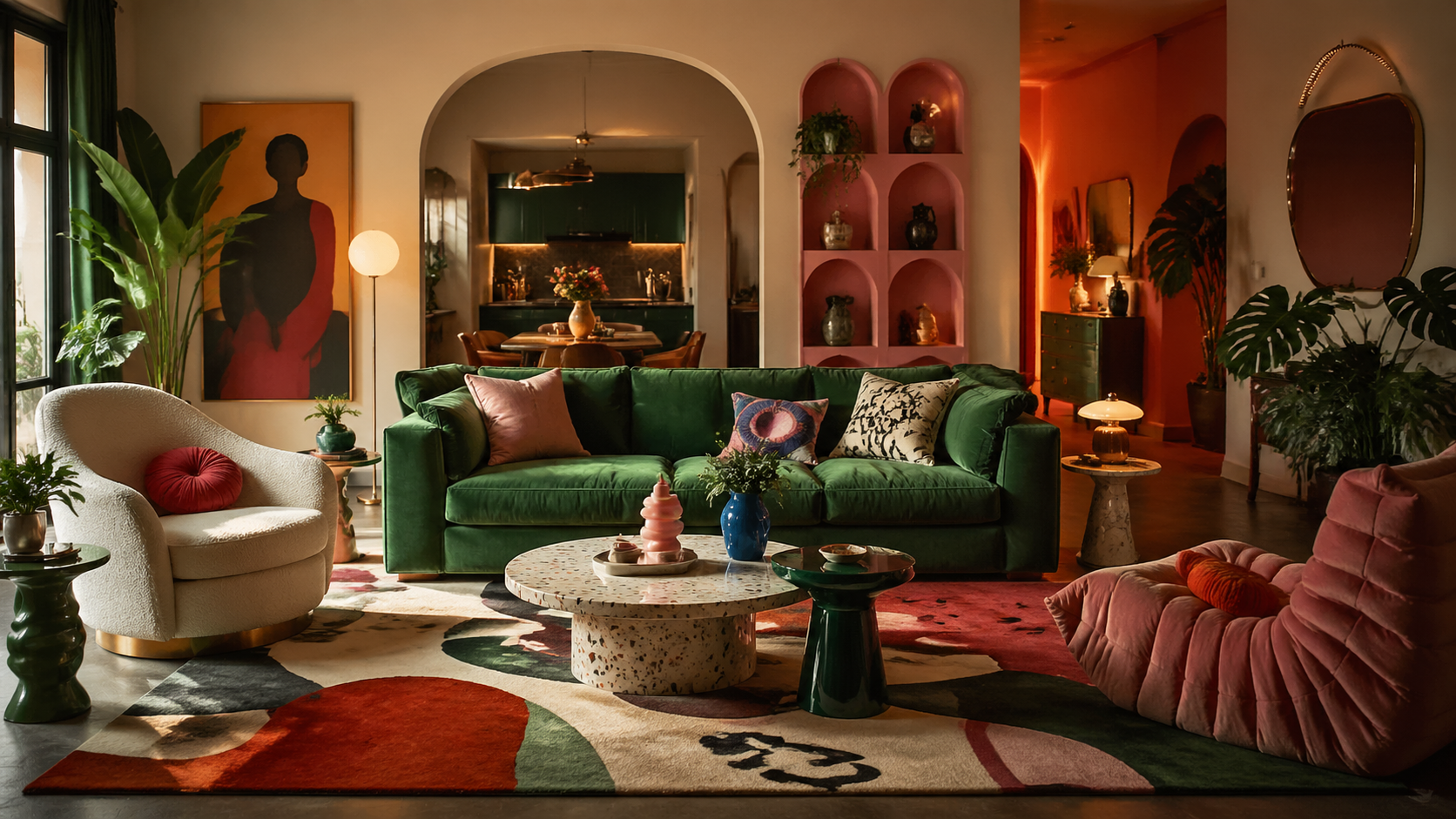 Best AI Colorful Maximalist Apartment Decor Generator: Create Stunning Colorful Maximalist Apartment Decor in Seconds example 3