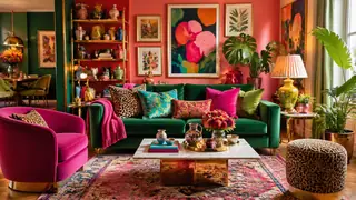 Best AI Colorful Maximalist Apartment Decor Generator: Create Stunning Colorful Maximalist Apartment Decor in Seconds example 1