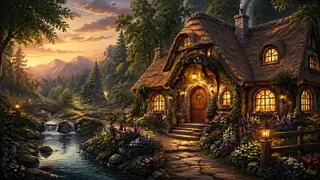 Best AI Cozy Fantasy Cottage Art Generator: Create Stunning Cozy Fantasy Cottage Art in Seconds example 1