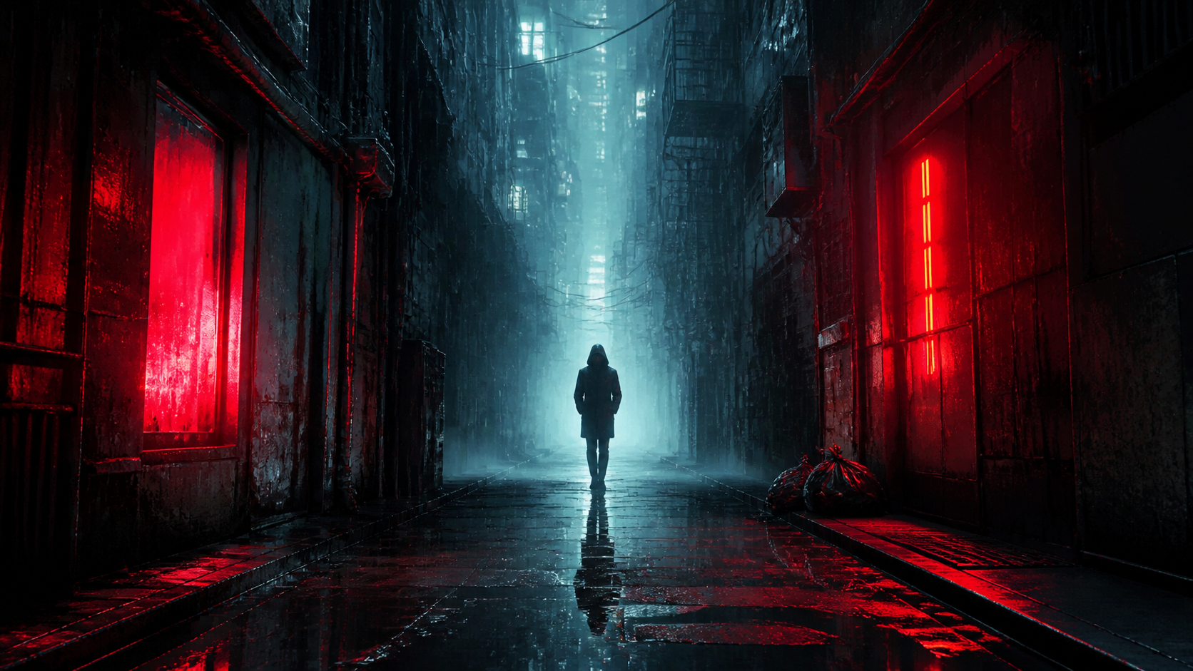 Best AI Cyberpunk Rainy Alley Scenes Generator: Create Stunning Cyberpunk Rainy Alley Scenes in Seconds example 2