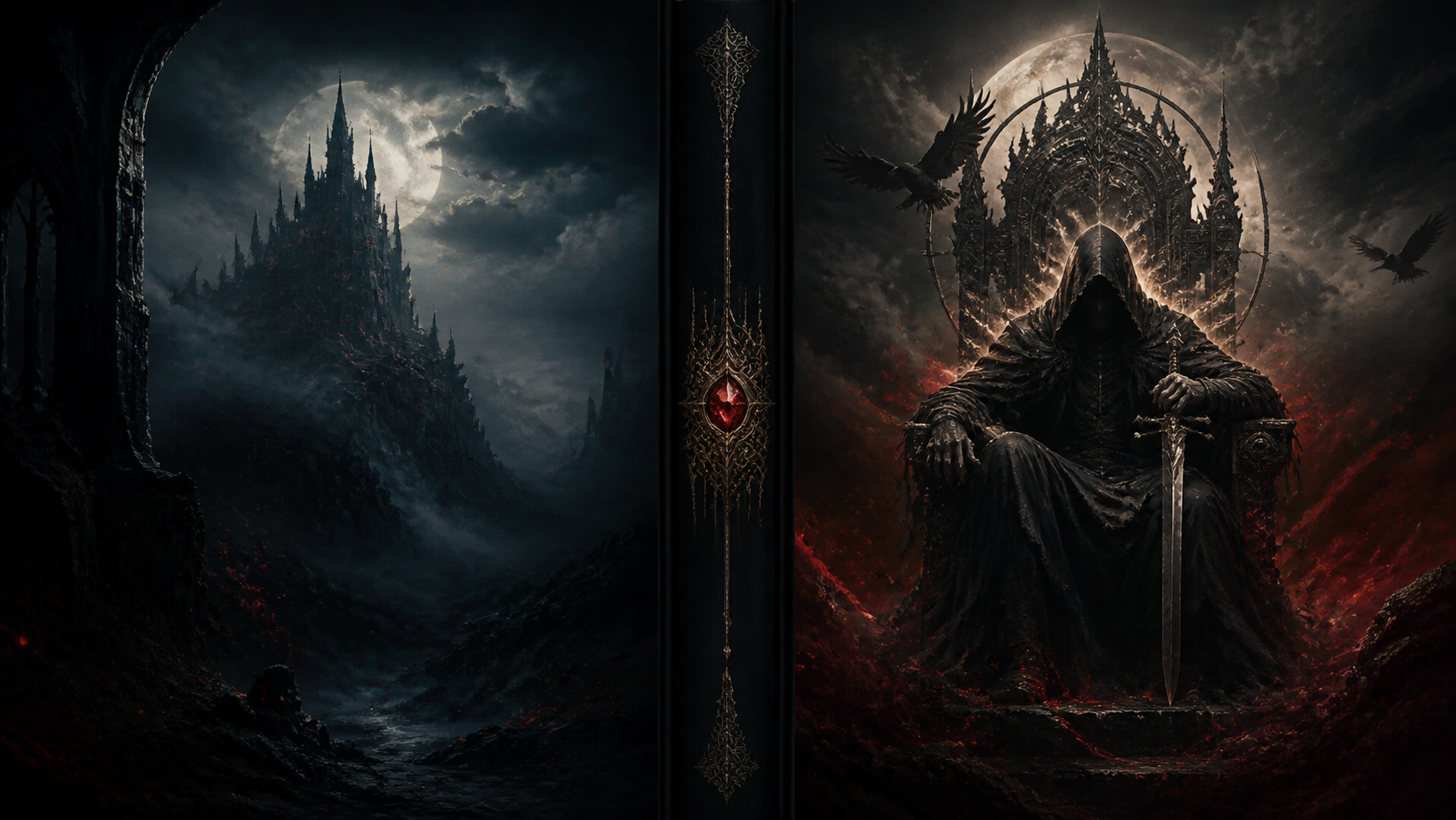 Best AI Dark Fantasy Book Covers Generator: Create Stunning Dark Fantasy Book Covers in Seconds example 1