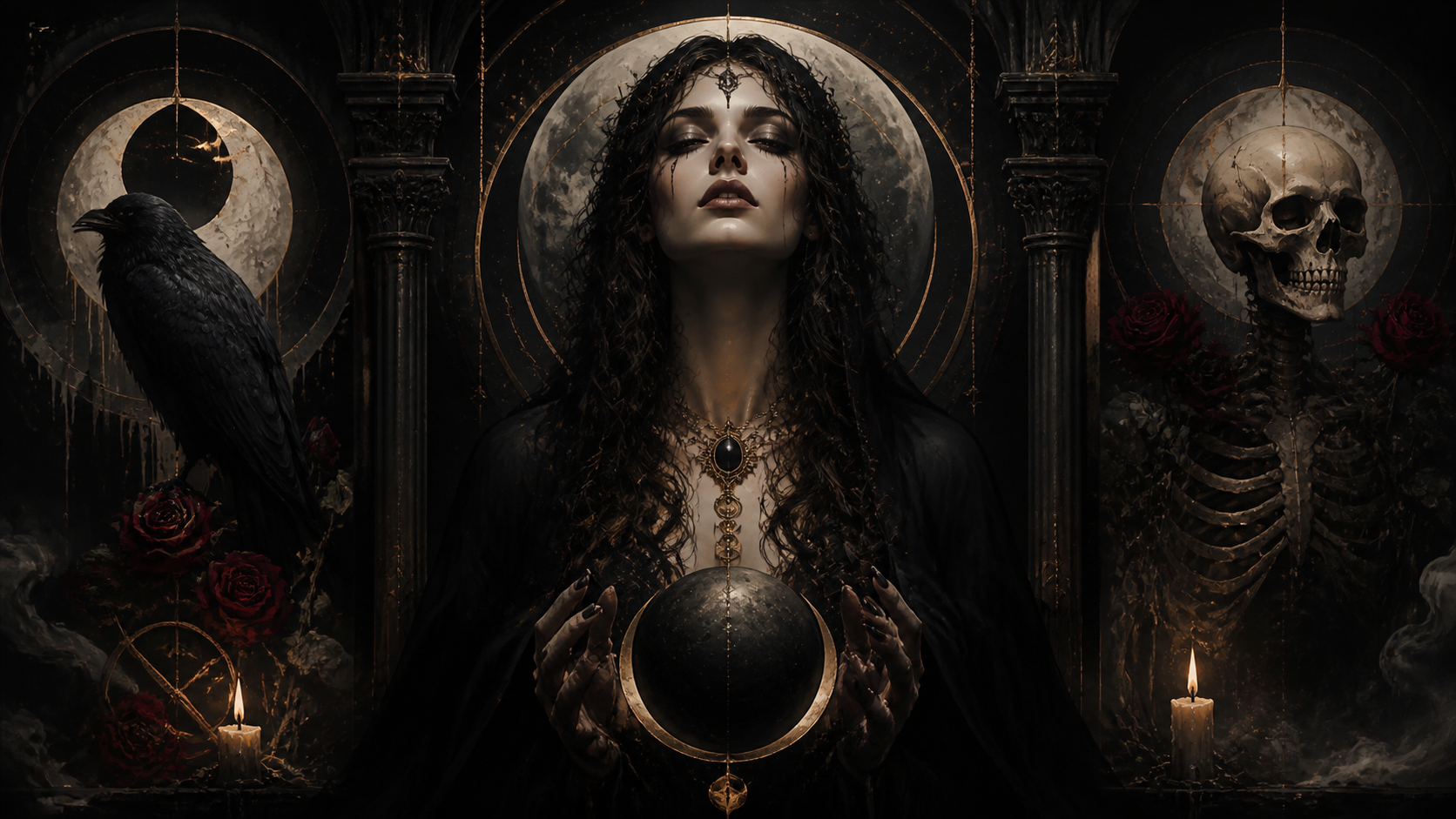 Best AI Dark Gothic Oracle Illustrations Generator: Create Stunning Dark Gothic Oracle Illustrations in Seconds example 1