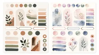 Best AI Digital Planner Sticker Sheets Generator: Create Stunning Digital Planner Sticker Sheets in Seconds example 2