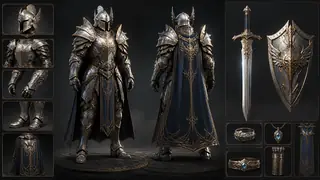 Best AI Epic RPG Armor Gear Design Generator: Create Stunning Epic RPG Armor Gear Design in Seconds visual example 1