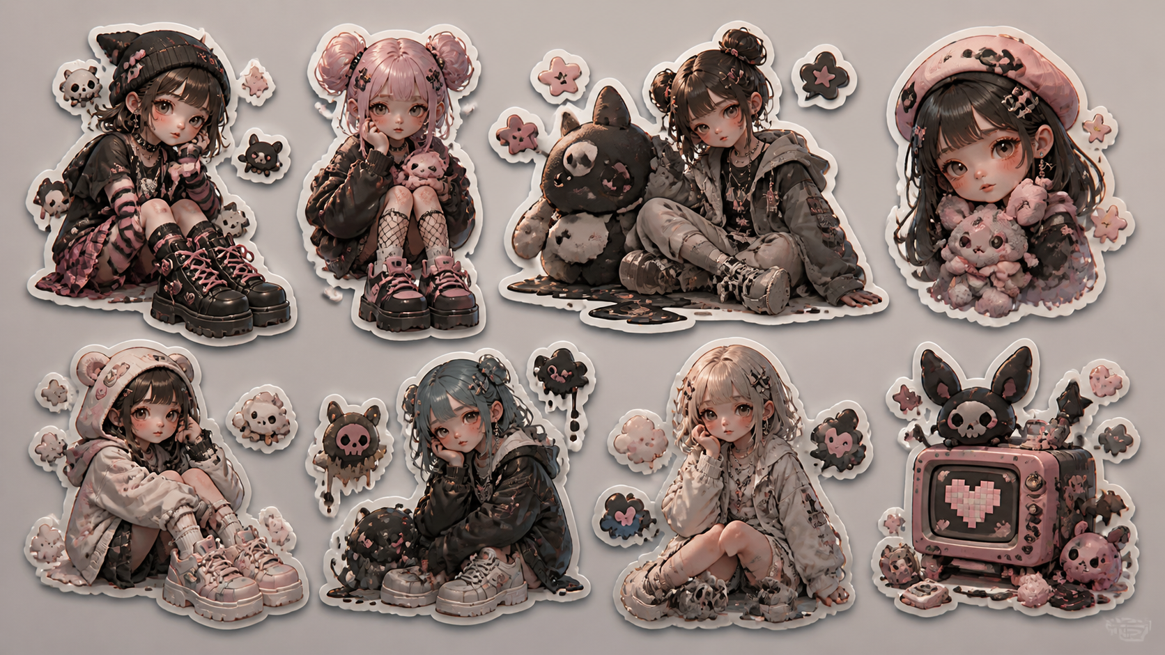 Best AI Kawaii Sticker Sheet Designs Generator: Create Stunning Kawaii Sticker Sheet Designs in Seconds example 3