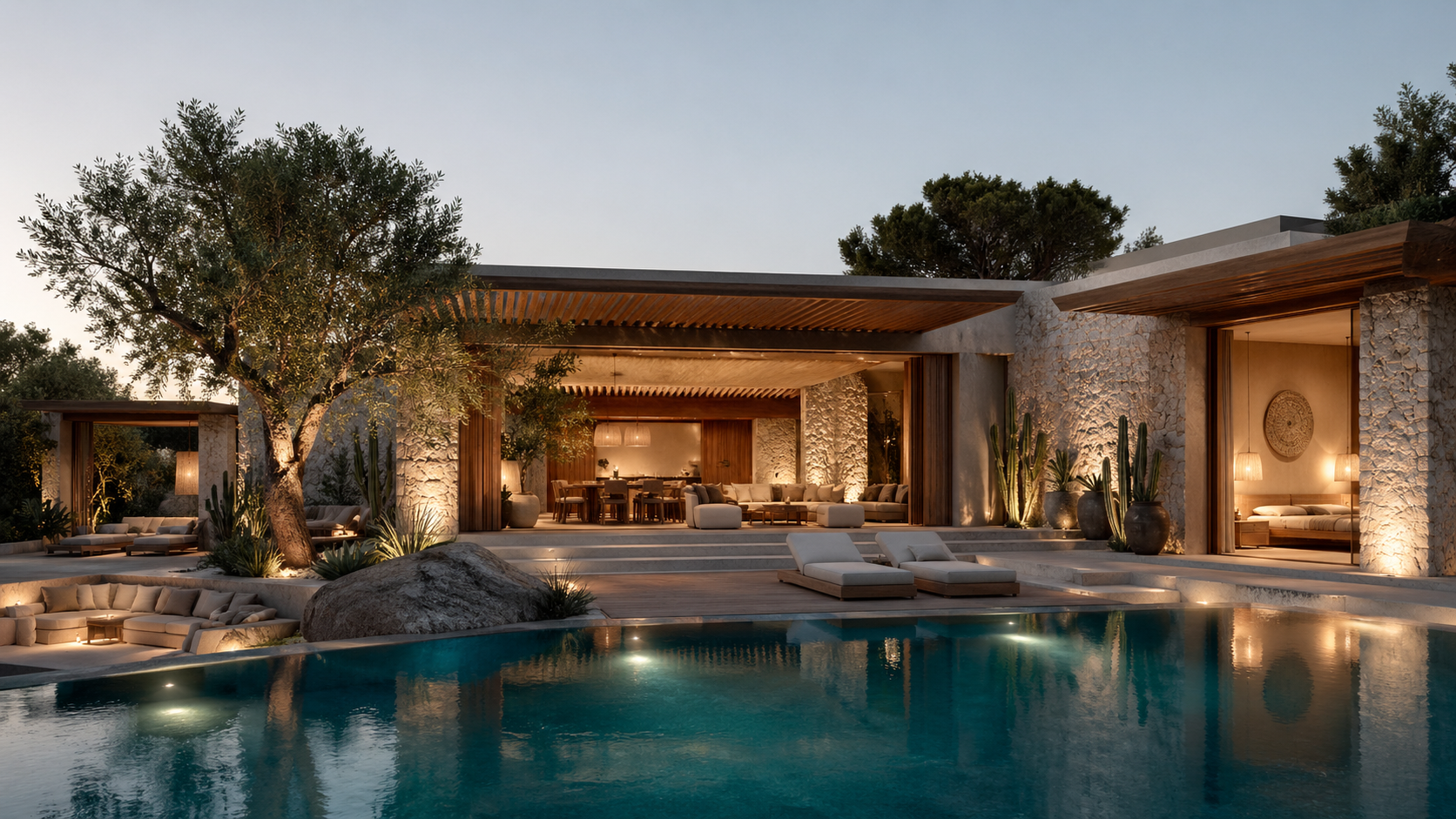 Best AI Luxury Pool Villa Exteriors Generator: Create Stunning Luxury Pool Villa Exteriors in Seconds example 2
