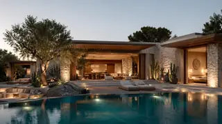 Best AI Luxury Pool Villa Exteriors Generator: Create Stunning Luxury Pool Villa Exteriors in Seconds example 2