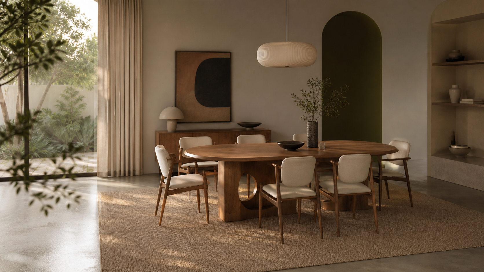 Best AI Mid Century Modern Dining Sets Generator: Create Stunning Mid Century Modern Dining Sets in Seconds example 3